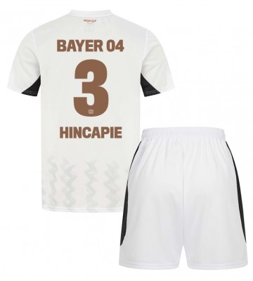 Bayer Leverkusen Piero Hincapie #3 Borta Kläder Barn 2024-25 Kortärmad (+ Korta byxor)